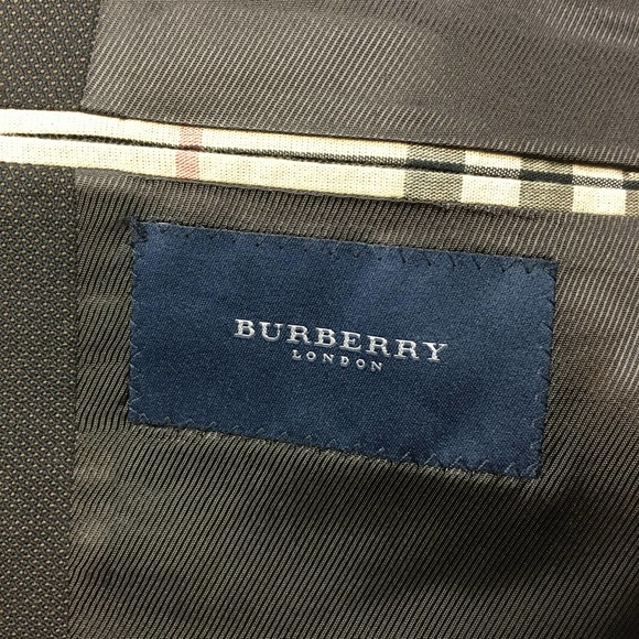 Burberry London Nordstrom Dark Brown 100% Wool Mens Jacket Size 40R - Picture 6 of 9